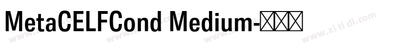 MetaCELFCond Medium字体转换 MetaCELFCond Medium字体转换